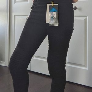 Route One moto jeans, black, US size 4